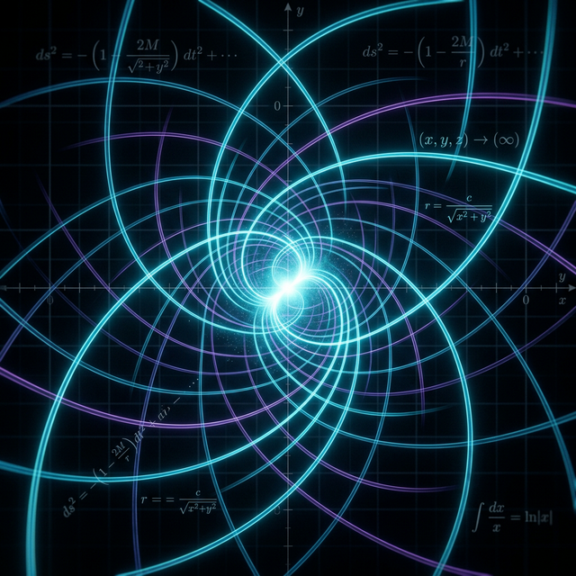 Visualização de uma Singularidade Matemática no estilo Manim